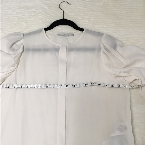 Stella McCartney silk cream blouse size 48 - Picture 6 of 11